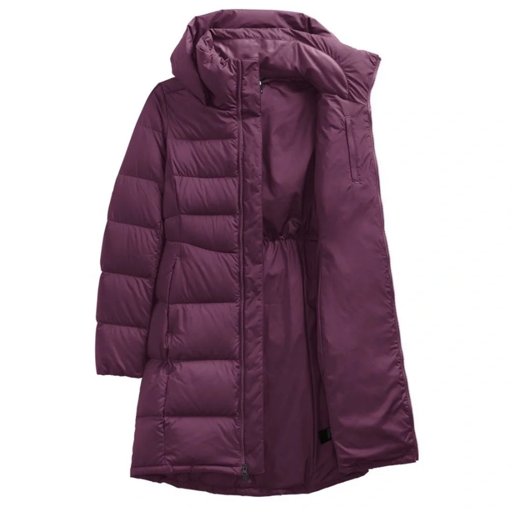 The North Face Women’s Metropolis Parka Coat In Blackberry Wine - Picture 10 of 10